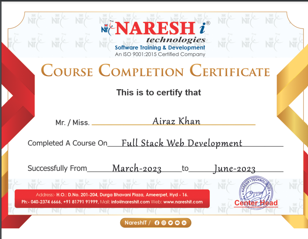 Naresh IT Hyderabad